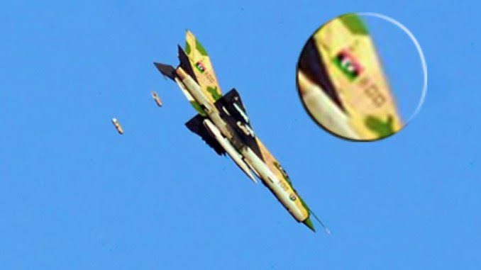 Libya: Soviet era MiG-21 crash during parade