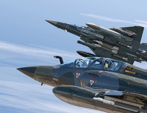 Hot-weather tests for French Mirage 2000D RMV in Djibouti